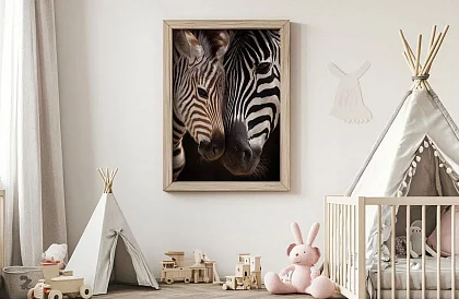 Proximitatea naturii - imagine - Zebra cu pui în detaliu 55