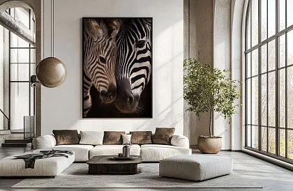Proximitatea naturii - imagine - Zebra cu pui în detaliu 55