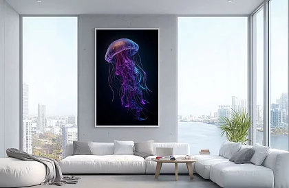 Adâncimea neon - imagine - Meduza în stil modern de iluminat 64