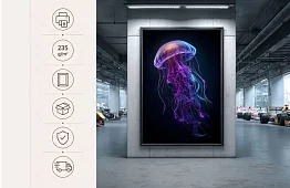 Adâncimea neon - imagine - Meduza în stil modern de iluminat 64