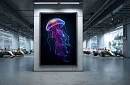 Adâncimea neon - imagine - Meduza în stil modern de iluminat 64