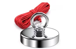 Set pentru pescuit magnetic – magnet neodim N52 - 61 kg + sfoară 10 m