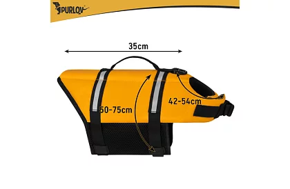 Vestă de salvare reflexivă pentru câini - mărimea L - 10-20 kg