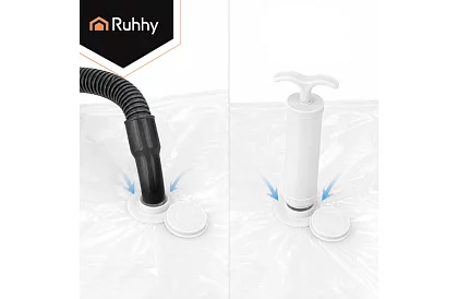 Set de 6 pungi vacuum cu suport în 4 dimensiuni