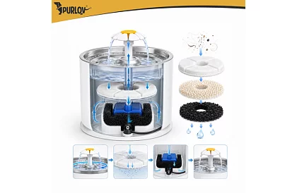 Automatizator de apă cu filtru și fântână 2,4 l