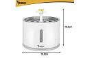 Automatizator de apă cu filtru și fântână 2,4 l