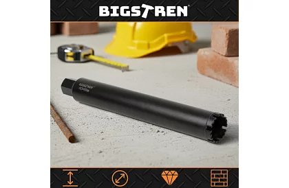 Burghiu diamantat cu miez 63×450 mm - filet 1,1/4 UNC