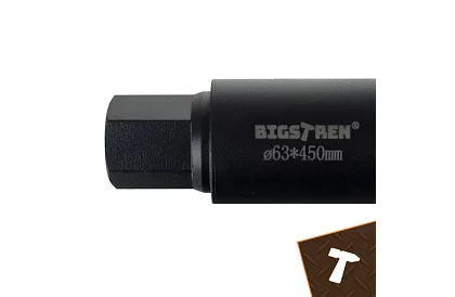 Burghiu diamantat cu miez 63×450 mm - filet 1,1/4 UNC
