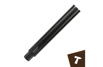 Burghiu diamantat cu miez 63×450 mm - filet 1,1/4 UNC