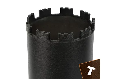 Burghiu diamantat cu miez 112 × 460 mm - 1.1/4 UNC pentru beton, piatră și beton armat