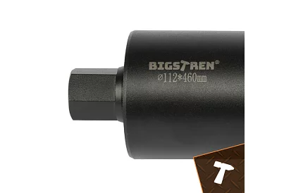 Burghiu diamantat cu miez 112 × 460 mm - 1.1/4 UNC pentru beton, piatră și beton armat