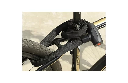 Zăbăcel de oțel în lanț pentru bicicletă 90 cm, 6 mm, 2 chei
