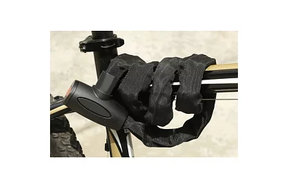 Zăbăcel de oțel în lanț pentru bicicletă 90 cm, 6 mm, 2 chei