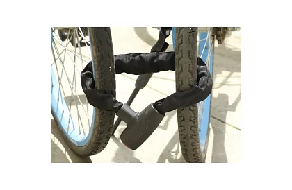 Zăbăcel de oțel în lanț pentru bicicletă 90 cm, 6 mm, 2 chei