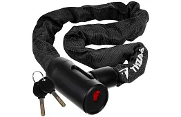Zăbăcel de oțel în lanț pentru bicicletă 90 cm, 6 mm, 2 chei