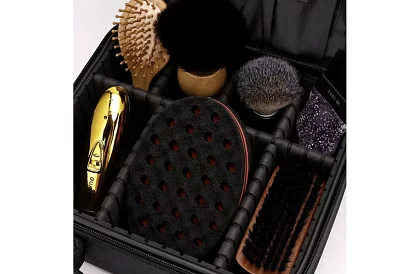Geantă cosmetică organizator - cutie cosmetică cu fermoar și mânere