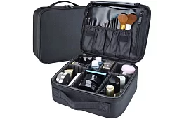 Geantă cosmetică organizator - cutie cosmetică cu fermoar și mânere