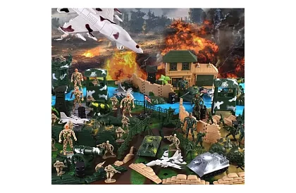 Baza militară XXL SOLDIERS – set de 300 de bucăți