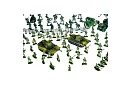Baza militară XXL SOLDIERS – set de 300 de bucăți