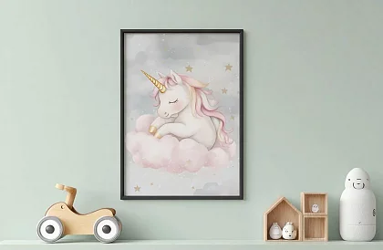 Unicorn magic - imagine - Unicorn sleeping on a cloud 72