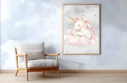 Unicorn magic - imagine - Unicorn sleeping on a cloud 72