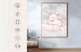 Unicorn magic - imagine - Unicorn sleeping on a cloud 72