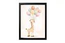 Girafa cu baloane - imagine - Girafa veselă cu baloane colorate 75