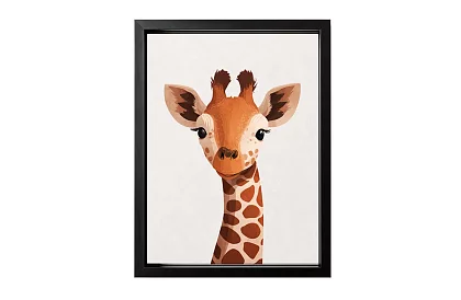 Girafă curioasă - imagine - Portretul unei girafe zâmbitoare 78
