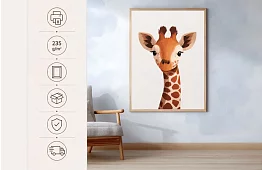 Girafă curioasă - imagine - Portretul unei girafe zâmbitoare 78
