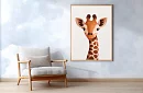 Girafă curioasă - imagine - Portretul unei girafe zâmbitoare 78