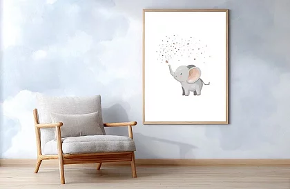 Magia elefantului - imagine - Pui de elefant cu praf de stele 79