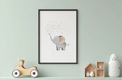 Magia elefantului - imagine - Pui de elefant cu praf de stele 79