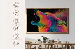 Puterea lupului de culori - imagine - Lup neon în strălucirea culorilor 82