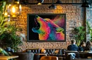 Puterea lupului de culori - imagine - Lup neon în strălucirea culorilor 82