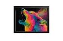 Puterea lupului de culori - imagine - Lup neon în strălucirea culorilor 82