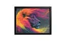 Regele savanei colorate - imagine - Leul neon în strălucirea culorilor 83
