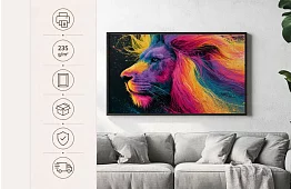Regele energiei colorate - imagine - Leul neon în mișcare 85