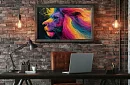 Regele energiei colorate - imagine - Leul neon în mișcare 85