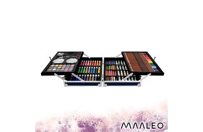 Set de materiale artistice pentru copii 145 de piese + husă XXL Astronaut