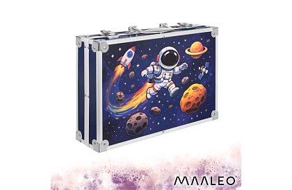 Set de materiale artistice pentru copii 145 de piese + husă XXL Astronaut