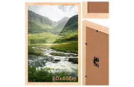 Cadru pentru tablouri 60 × 40 cm – pin