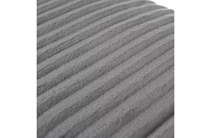Plaid 160 × 200 cm – gri, microfibră, calitate premium