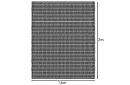 Plaid 160 × 200 cm – gri, microfibră, calitate premium