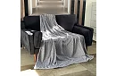 Plaid 160 × 200 cm – gri, microfibră, calitate premium
