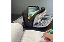 Etui școlar – penar negru cu trei compartimente