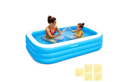 Piscină de grădină gonflabilă 185 × 130 cm – piscină rectangulară