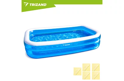 Piscină de grădină gonflabilă 262 × 175 cm – piscină rectangulară