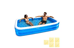 Piscină de grădină gonflabilă 262 × 175 cm – piscină rectangulară