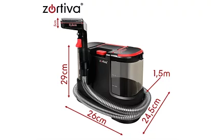 Aspirator cu spălare VacTrim Zortiva 800 W, 17 000 Pa, pentru tapițerie și covoare