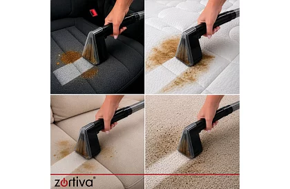 Aspirator cu spălare VacTrim Zortiva 800 W, 17 000 Pa, pentru tapițerie și covoare